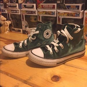 Green Kids Converse